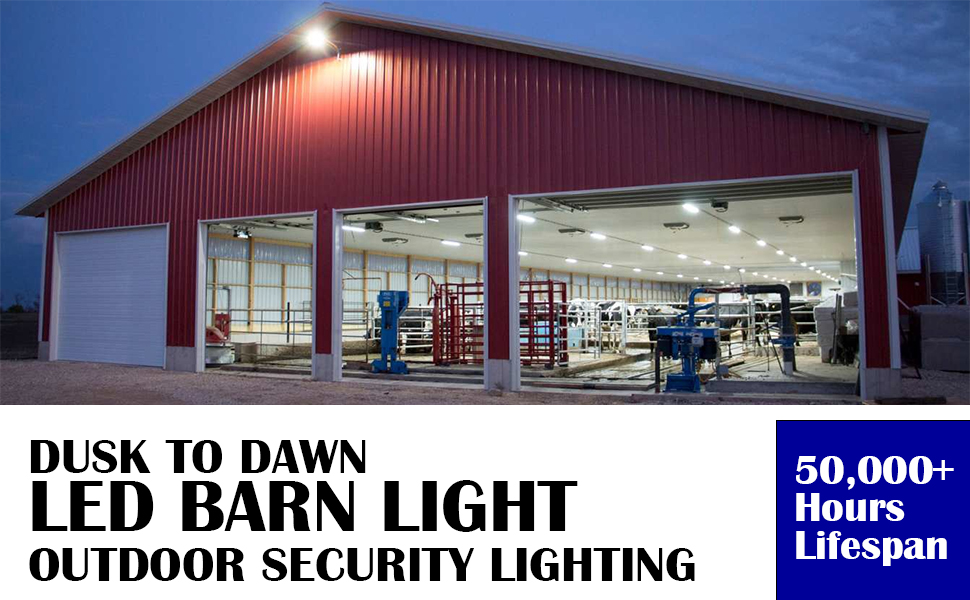 EliteXcel LED Barn Light Dusk to Dawn for outdoor security