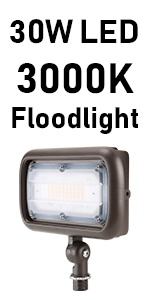 EliteXcel 30-Watt 3000K LED Security Flood Light