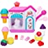 AugToy Bath Toys for Toddlers 3-4 Years, Ice Cream Foam Maker Bath Toys for Kids Ages 4-8, Bubble Pretend Cake Play Set Water