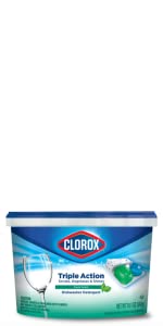 Clorox Triple Action Fresh Dishwasher Pods 43 Count