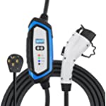 Lectron NEMA 14-50 Level 2 EV Charger - 240V 32 Amp with 18 ft Extension Cord &amp; J1772 Cable - for J1772 EVs