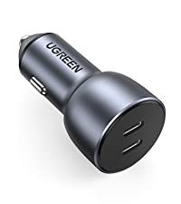 USB C Car Charger Fast Charging 40W PD 3.0 Metal Dual USB C Car Charger Adapter