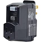Yellow Jacket 2762, 120-Volt, 15-Amps, 1800-Watts Single Outlet GFCI Adapter, For Indoor Use With Manual Reset, Black