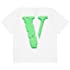 Nhicdns V Shirt Hip Hop V Letter Short Sleeve T-Shirt Crew Neck Causual Cotton Tops for Men Women Youth