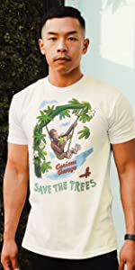 curious george save the trees cream short sleeve