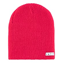 neff daily beanie hat in raspberry color