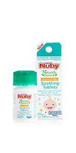 Nuby Chamomile Soothing Tablets, Quick Dissolve, 140 Count