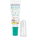 Dr. Talbot&#39;s Baby Toothpaste Naturally Inspired with Citroganix and Silicone Finger Gum Massager, Vanilla Milk Flavor, 1 Count