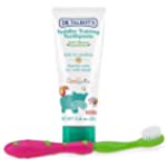 Dr. Talbot&#39;s Toddler Training Toothpaste Naturally Inspired with Citroganix, with Toothbrush Included, Pink/Green, 1.6 Ounce