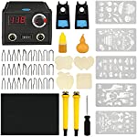 Wood Burning Kit Temperature Adjustable Pyrography Machine,Wood Burning Tool, 60W Digital Wood Burner with 30PCS Pyrography Wire Tips for Wood, Leather, Gourd