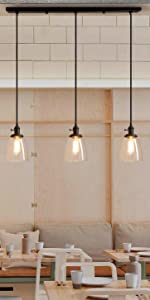 Pathson Vintage Pendant Light Fixtures for Kitchen