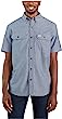 Carhartt Men's Loose Fit Midweight Chambray Short Sleeve Shirt