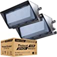 Lightdot 100W LED Wall Pack Lights with Dusk to Dawn Photocell(2 Pack), 13000Lm 5000K Daylight IP65 Waterproof Wall Mount Outdoor Security Lighting Fixture