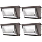 Sunco Lighting LED Wall Pack Light Outdoor 80W Commercial Grade Outside Security Warehouse Parking Lot Lighting, Daylight 5000K, 7600 LM HID Replacement, 120-277V Hard Wired, Waterproof, ETL 4 Pack