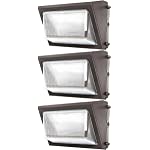 Sunco Lighting 3 Pack 80W LED Wall Pack, Daylight 5000K, 7600 LM, HID Replacement, Waterproof IP65, 120-277V, Bright Consistent Commercial Outdoor Security Lighting - ETL