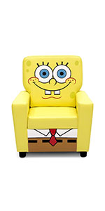 Delta Children High Back Upholstered Chair, SpongeBob SquarePants