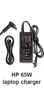 HP 65W laptop charger BLUE Tip