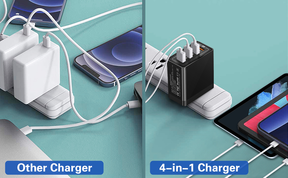 usb 4-port fast charger