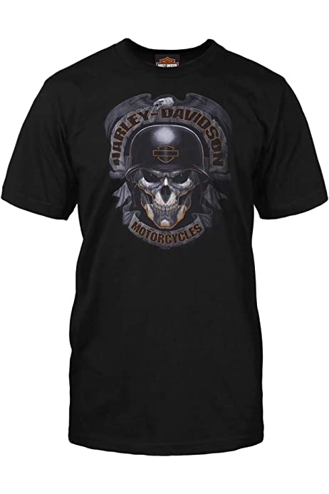 Military - Men's Black Skull Graphic T-Shirt - Baghdad | Ghoulish