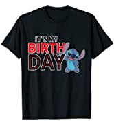 Disney Lilo and Stitch Happy Birthday T-Shirt