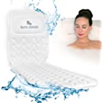 Bath Haven Bath Pillow for Bathtub - Full Body Mat &amp; Cushion Headrest for Women and Men, Luxury Pillows for Neck and Back in Shower Tub Jacuzzi - Powerful Suction Cups - Spa Accessories Original