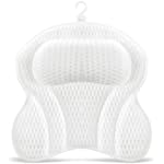 Bath Pillow for Tub, Comfort Bathtub Pillow Tub Pillow for Head Neck Back Support Rest, Ergonomic Pillow for Bath Soft Headrest with 6 Non-slip Strong Suction Cups, Fit for Hot Tub Jacuzzi Bubble Bath