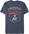 Disney Big & Tall Classic Mickey The One and Only Donald Men's Tops Short Sleeve Tee Shirt, Navy Blue Heather, 4X-Large Tall