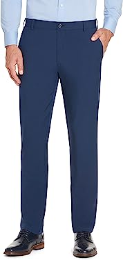 Van Heusen Men's Slim Fit Flex Flat Front Pant