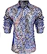 COOFANDY Men's Luxury Design Shirts Floral Dress Shirt Casual Button Down Shirts