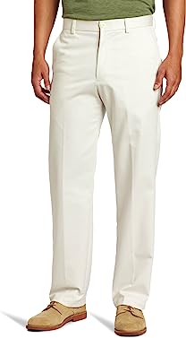 IZOD Men's American Chino Flat Front Straight Fit Pant