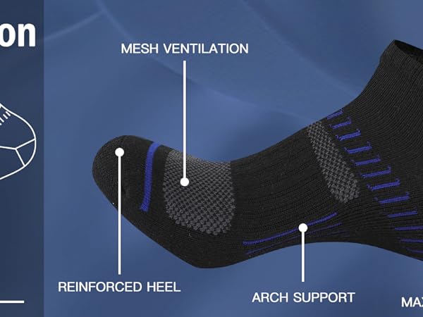 black ankle socks