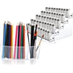 Tysun Acrylic Paint Storage Organizer Paint Brush Holder Paint Holders and Organizers for Acrylic Paint Storage Craft Paint Storage fit for 2oz Acrylic Paint Bottles Paint Tubes
