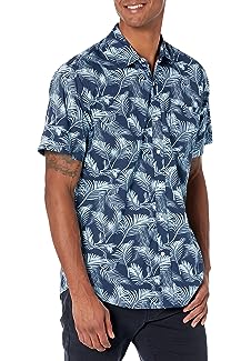 Men''s Regular-Fit Short-Sleeve Print Shirt