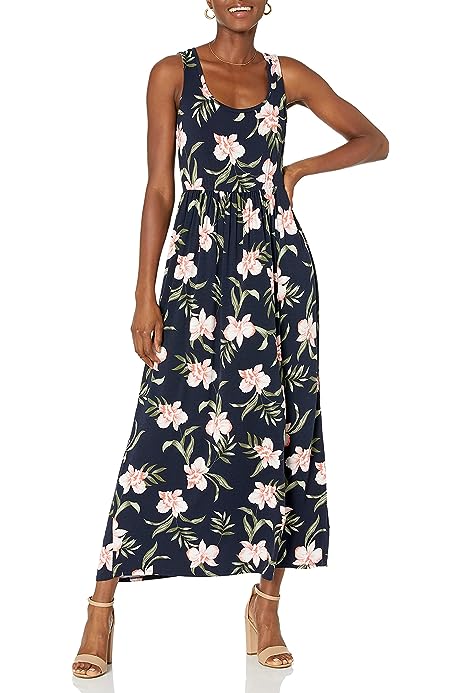 Women's Tank Waisted Maxi Dress (Available in Plus Size)