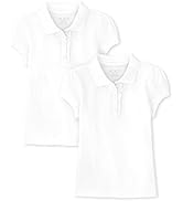 The Children''s Place Girls'' Short Sleeve Ruffle Pique Polo 2-Pack
