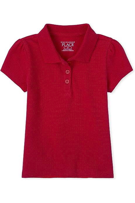 Baby Girls' and Toddler Short Sleeve Pique Polo