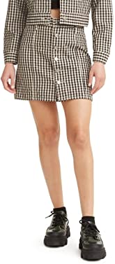 Levi's Women's A-line Button Front Mini Skirt