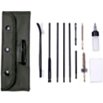 Gun Cleaning Kit Rifle Cleaning Kit .22cal/5.56mm .30cal/7.62mm Kit Shotgun Cleaner Brush Bar Maintenance Belt Durable Bag Accessories
