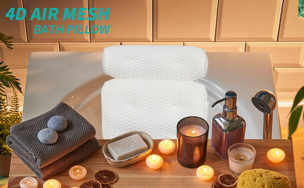 4D AIR MESH BATH PILLOW