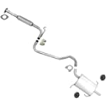 Exhaust System Middle Resonator &amp; Muffler for Nissan Altima 2.4L 2001