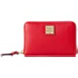 Dooney &amp; Bourke Wallet, Saffiano Medium Zip Around Credit Card Case Wallet - Red