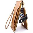 ANDOILT Wallets for Women Genuine Leather Wallet RFID Blocking Bifold Multi Card Case Purse with Zipper Pocket Cell Phone Handbag Brown