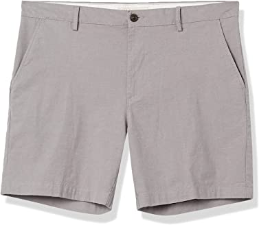 Amazon Essentials Men's Slim-Fit 7" Lightweight Comfort Stretch Oxford Short (Previously Goodthreads)