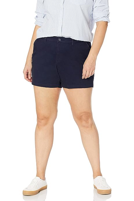 Women's 5 Inch Inseam Chino Short (Available in Plus Size)