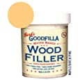Water-Based Wood &amp; Grain Filler - Maple/Beech/Pine - 8 oz By Goodfilla | Replace Every Filler &amp; Putty | Repairs, Finishes &amp; Patches | Paintable, Stainable, Sandable &amp; Quick Drying