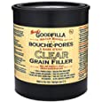 Clear Water-Based Grain &amp; Pore Filler - 1 Quart by Goodfilla | Innovative &amp; | Compliments All Woodworking Finishing Products | Paintable, Stainable, Sandable &amp; Quick Drying