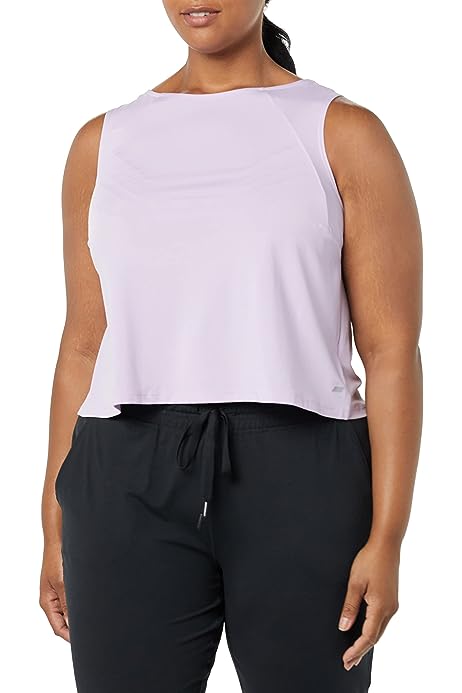 Women's Tech Stretch Cropped Loose-Fit Tank