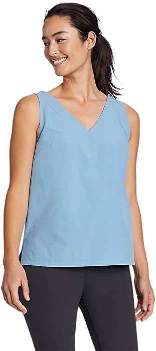 Eddie Bauer Women's Departure V-Neck Tank Top - Solid