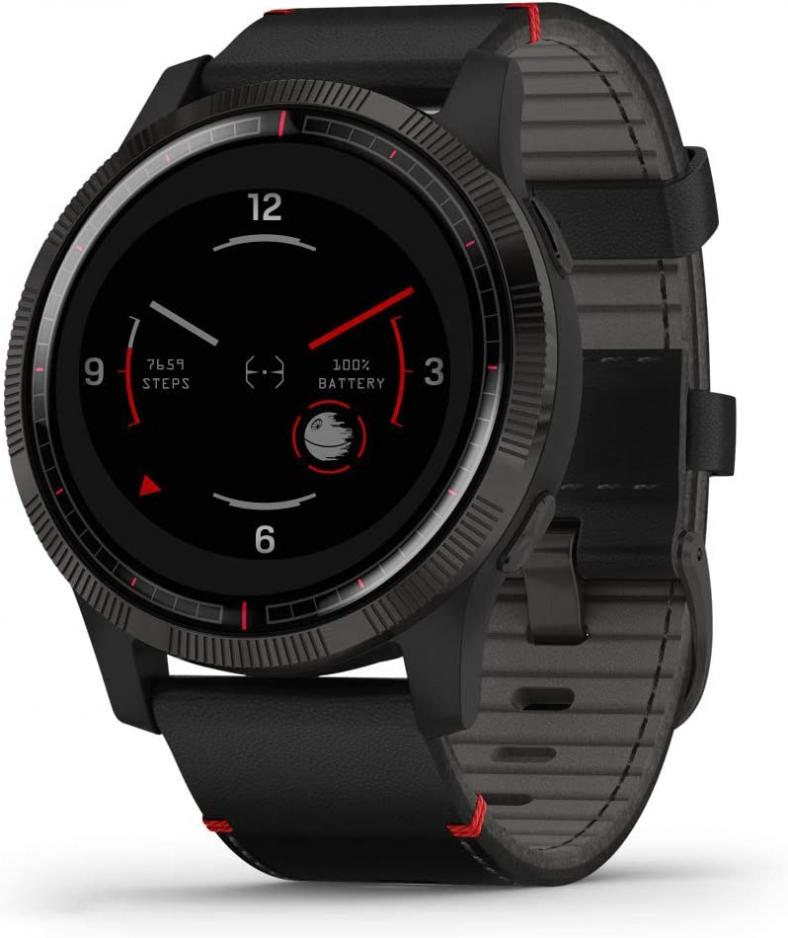 Garmin Legacy Saga Series, Star Wars Darth Vader Inspired Premium Smartwatch, Includes a Darth Vader Inspired App Experience, 45mm, 010-02174-51