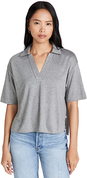 Theory Women's Crop Polo Shirt